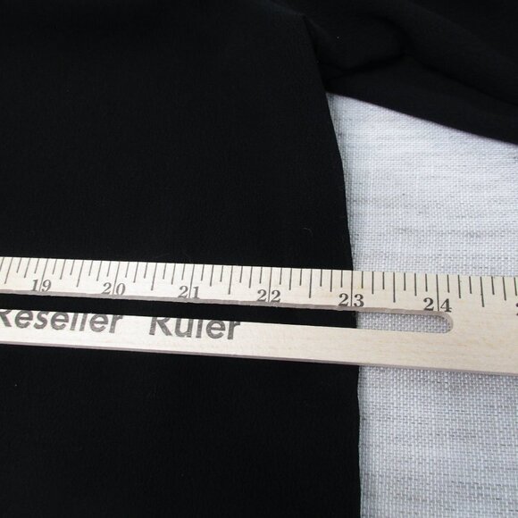 Old Navy‎ Blouse Women's XL Black Embroidered Long Sleeve Split Neck Polyester - Picture 11 of 14